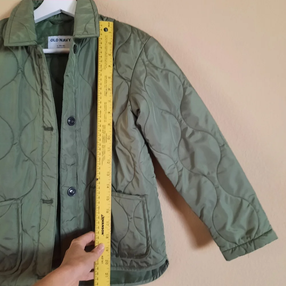 Lightweight Water Resistant Army Green Quilted Puffer Jacket Olive